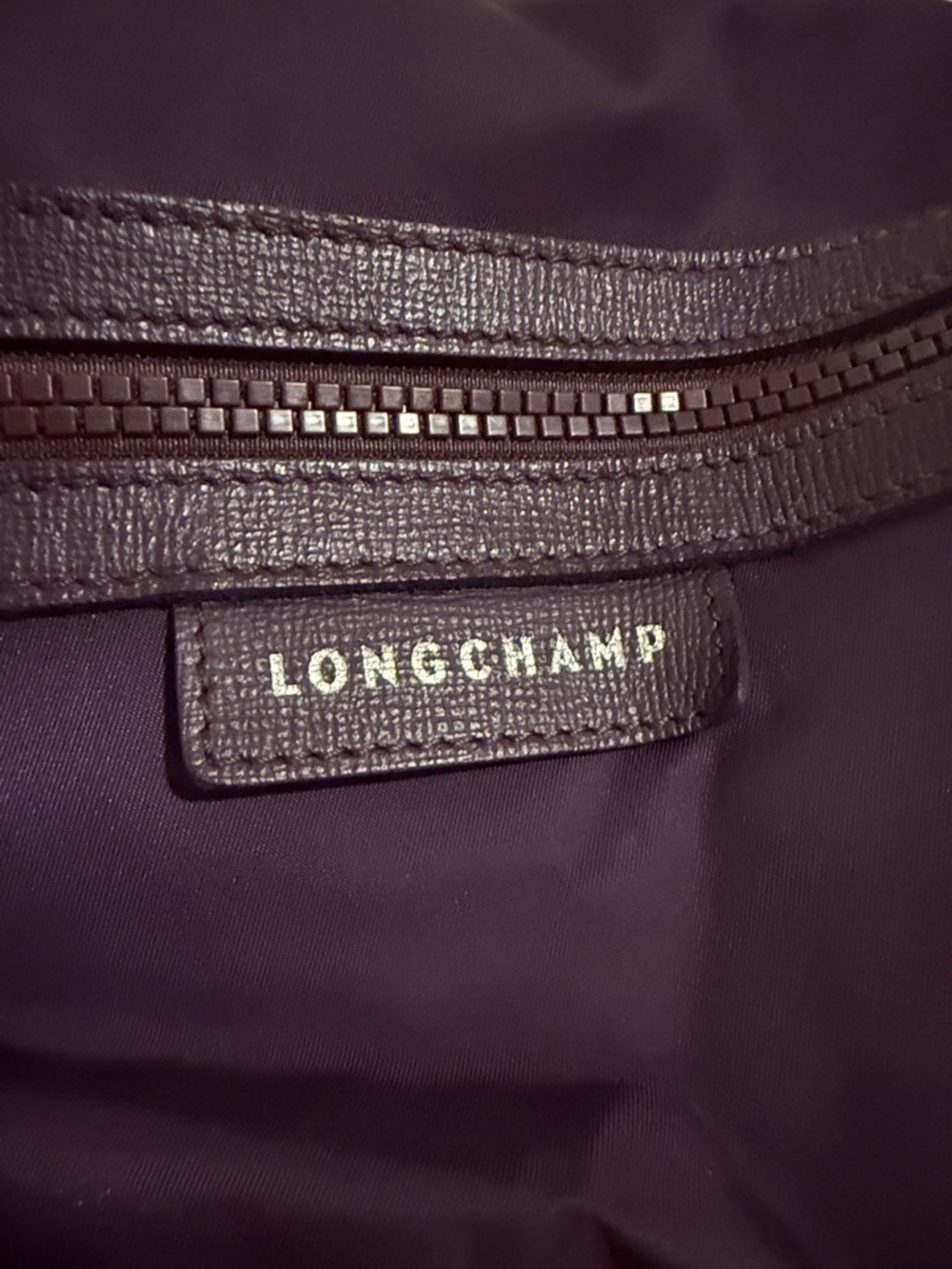 Longchamp Plum Le Pliage Neo Nylon Crossbody Handbag - Picture 2 of 8